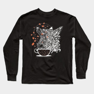 Coffee Wolf (Reversed) Long Sleeve T-Shirt